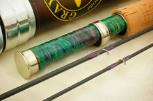 Carica l'immagine nel visualizzatore di Gallery, Bamboo Reel Seat Slide Band Nikel Silver Up Locking end Cap