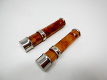 Carica l'immagine nel visualizzatore di Gallery, GB Custom - Porta mulinello NsSb in Nickel Silver slide band inserto radica di Tuya