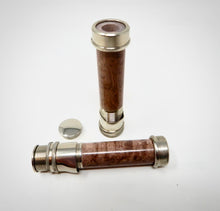 Carica l'immagine nel visualizzatore di Gallery, Rec Components - Porta mulinello in Nickel Silver NBM  -Birdseye Maple Burl Spacer brown - BMDBR -
