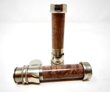 Carica l'immagine nel visualizzatore di Gallery, Rec Components - Porta mulinello in Nickel Silver NBM  -Birdseye Maple Burl Spacer brown - BMDBR -
