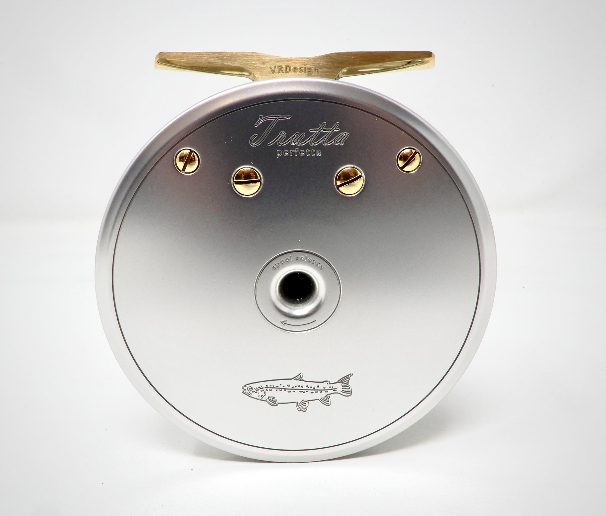 VR Design Fly Reel Trutta Perfetta 3'1/2'' Clear Silver